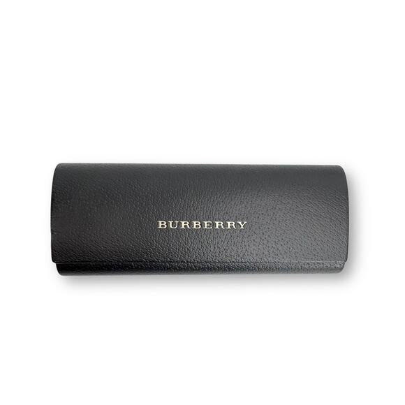 Burberry sunglasses eyeglasses hard shell case black leather main image 5